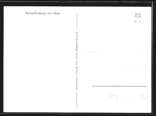 AK Aschaffenburg am Main, Empfangshalle des Hauptbahnhofs