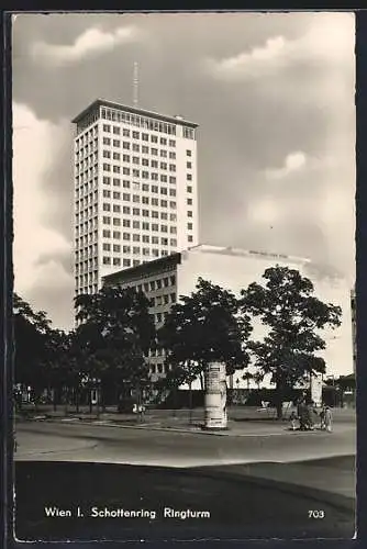 AK Wien, Schottenring mit Ringturm