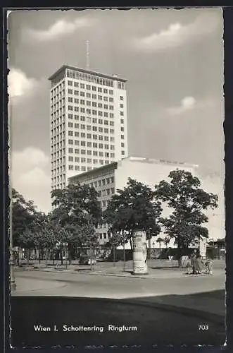 AK Wien, Schottenring und Ringturm