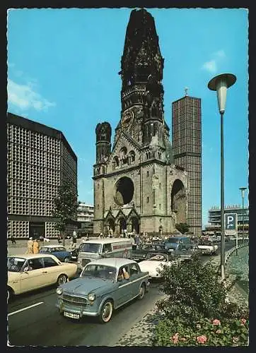 AK Berlin, Autos vor der Gedächtniskirche