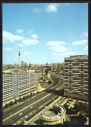 AK Berlin, Blick auf die Leipziger Strasse