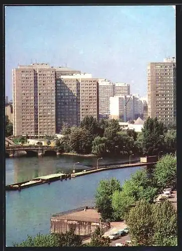 AK Berlin, Blick zur Fischerinsel