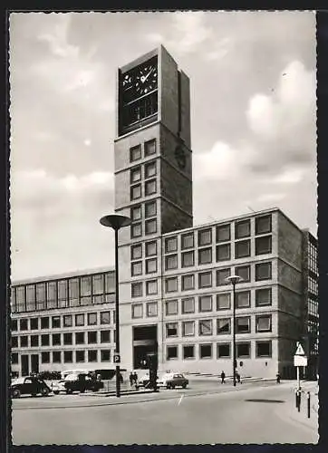 AK Stuttgart, Das neue Rathaus, erb. 1954 bis 1956