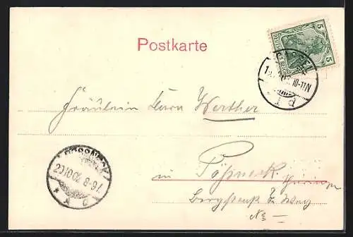 AK Kassel, Strassenbahn auf dem Königsplatz