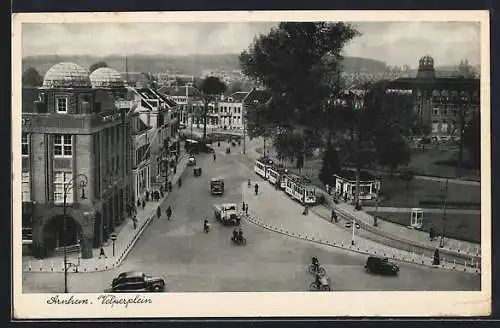 AK Arnhem, Velperplein, Strassenbahn