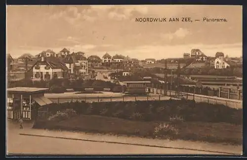 AK Noordwijk aan Zee, Panorama, Strassenbahn