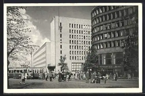 AK Helsinki, Posthuset, Strassenbahn