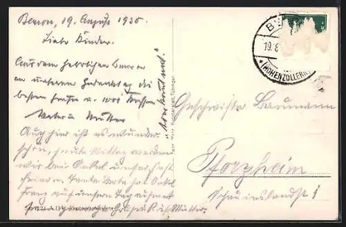 AK Beuron, Waldidylle mit Ochsengespann