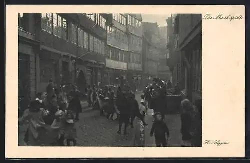 AK Hamburg, Die Musik spielt, Strassenmusikanten im Gängeviertel