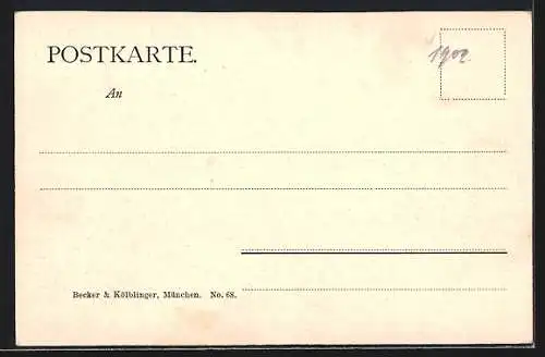 AK München, Ansicht vom Propyläen