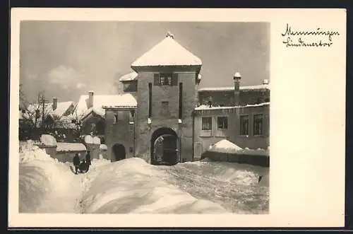 AK Memmingen, Winteridylle am Lindauertor