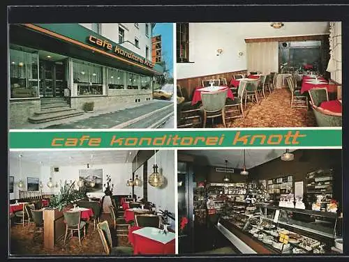 AK Bergneustadt, Café-Konditorei Knott, Kölner Strasse 295