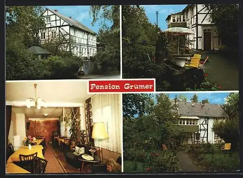 AK Nümbrecht, Die Pension Grümer v. H. Jansen, Dr.-Schild-Strasse 14