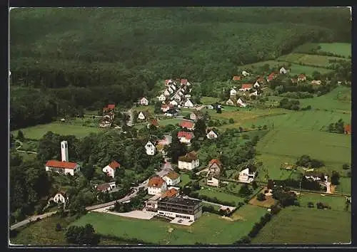 AK Leopoldstal i. Lippe, Gesamtansicht vom Flugzeug aus