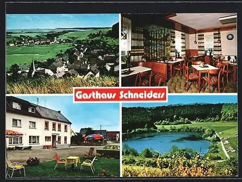 AK Immerath /Daun, Gasthaus-Pension Schneiders, Ortsansicht