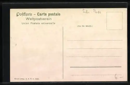 AK Postdampfer Esne auf grosser Fahrt