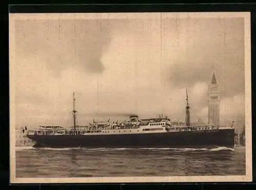 AK Passagierschiff M.N. Filippo Grimani vor Venedig