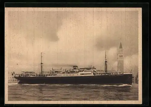 AK Passagierschiff M.N. Filippo Grimani vor Venedig