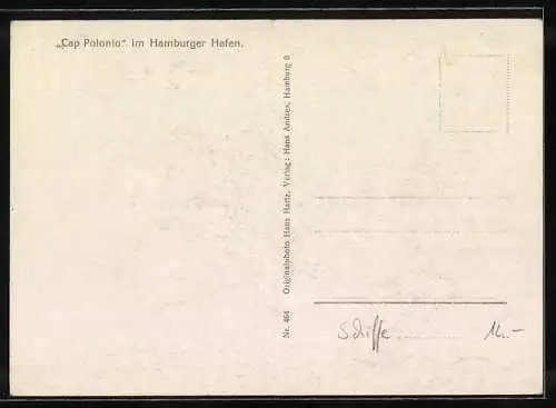 AK Passagierschiff Dampfer Cap Polonio im Hafen