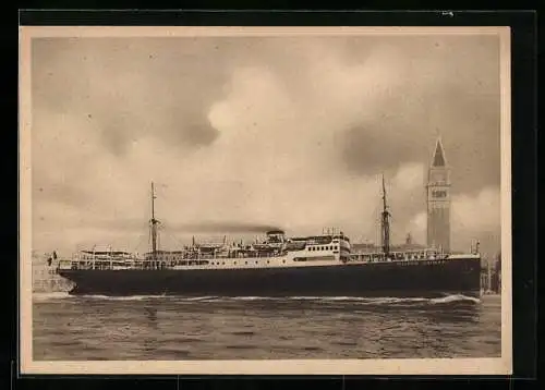 AK Passagierschiff M.N. Filippo Grimani vor Venedig