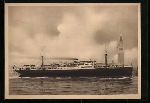 AK Passagierschiff M.N. Filippo Grimani vor Venedig