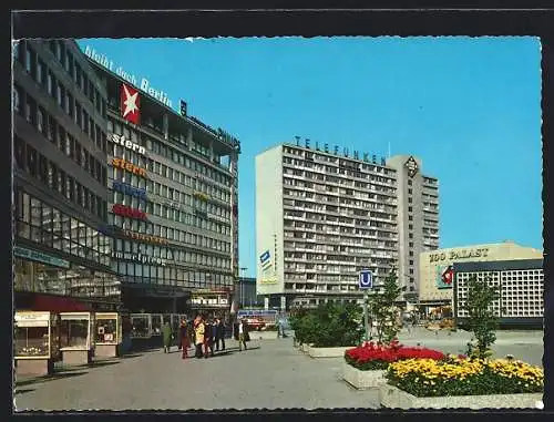 AK Berlin, Hochhäuser am Zoo, Breitscheidplatz