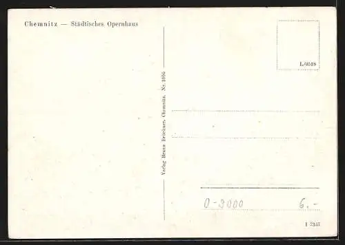 AK Chemnitz, Städtisches Opernhaus