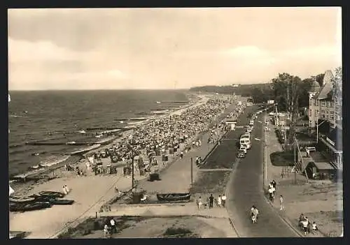 AK Ostseebad Kühlungsborn, Promenade mit Strandkörben