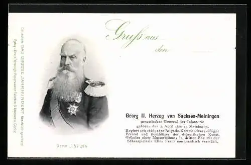 AK Franz von Defregger im Portrait, Maler und Professor an der Kunsakademie München