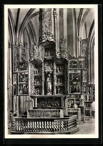 Foto-AK Walter Hege: Xanten, Viktorsdom, Marienaltar