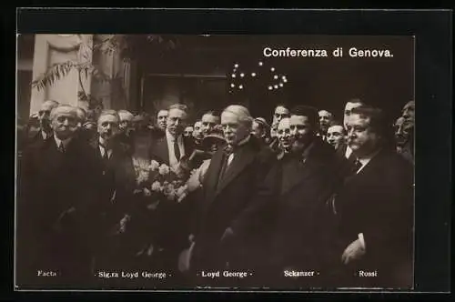 AK Genova, Conferenza, Lloyd George, Sckanzer, Rossi