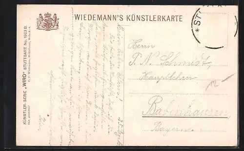 AK Stuttgart, Anlagensee mit Residenzschloss