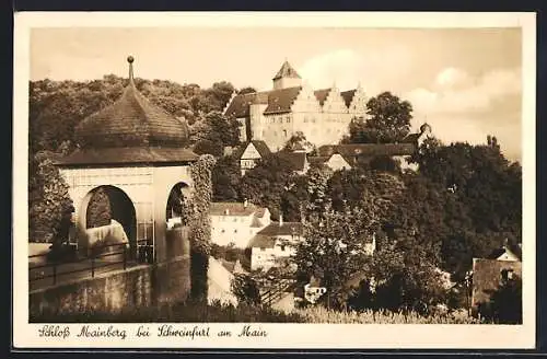 AK Schweinfurt a. Main, Schloss Mainberg bei Schönwetter