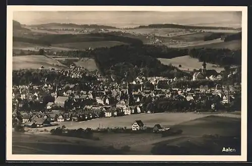 AK Aalen, Teilansicht mit Kirche