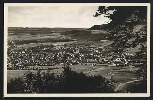 AK Aalen, Panorama vom Wald aus gesehen