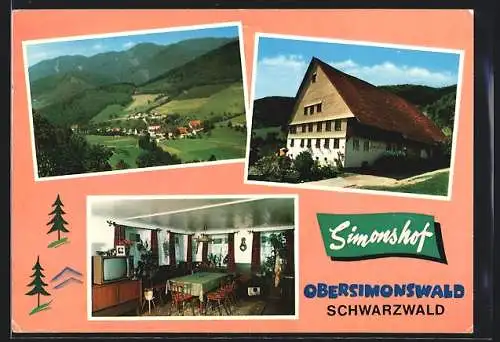 AK Obersimonswald /Schwarzwald, Gasthaus Simonshof, Bes. Christian Fehrenbach