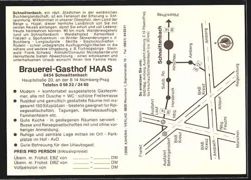 AK Schnaittenbach /Opf., Brauerei-Gasthof Haas, Hauptstrasse 20, Innenansichten