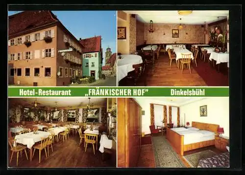 AK Dinkelsbühl, Hotel-Restaurant Fränkischer Hof, Bes. E. & Ch. Tappe, Nördlinger Strasse 10