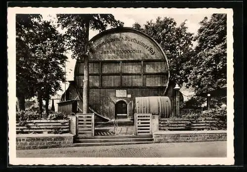 AK Bad Dürkheim a. d. Weinstrasse, Gasthaus Naturweinschänke Dürkheimer Fass, Bes. Fritz Keller