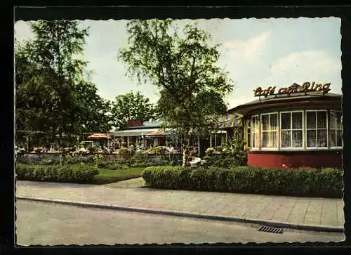 AK Hameln, Café-Restaurant Am Ring, Bes. Carl Gieseke, Deisterstrasse