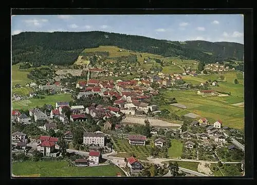 AK Hauzenberg /Bay. Wald, Ortsansicht vom Flugzeug aus