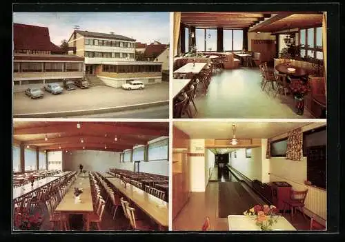 AK Eutingen / Horb, Gasthaus zur Linde an der Bundesstrasse 14