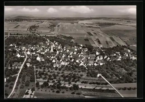 AK Weitingen /Horb, Gesamtansicht vom Flugzeug aus