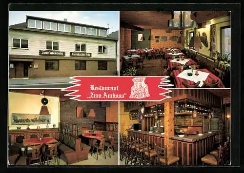 AK Haiger, Restaurant Zum Amboss der Fam. Steinseifer, mit Innenansichten, Isabellenstr. 20