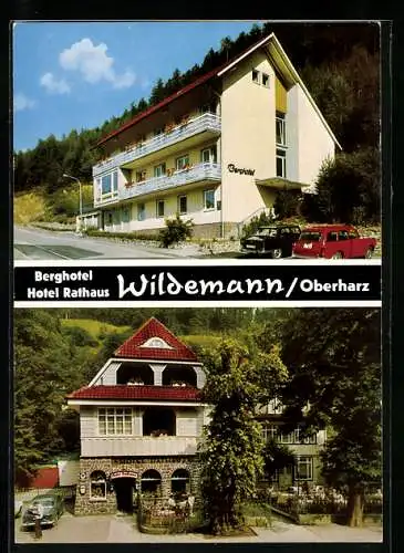 AK Wildemann /Oberharz, Hotel-Pension Berghotel v. H. G. Müller