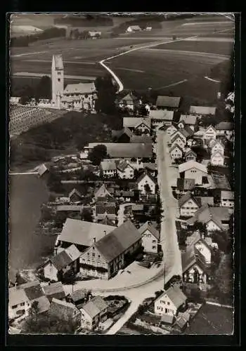 AK Hauerz /Allgäu, Ortsansicht vom Flugzeug aus