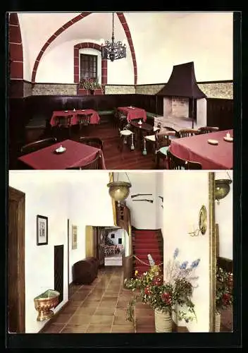 AK Bernkastel-Kues, Doctor-Weinstube, Innenansichten