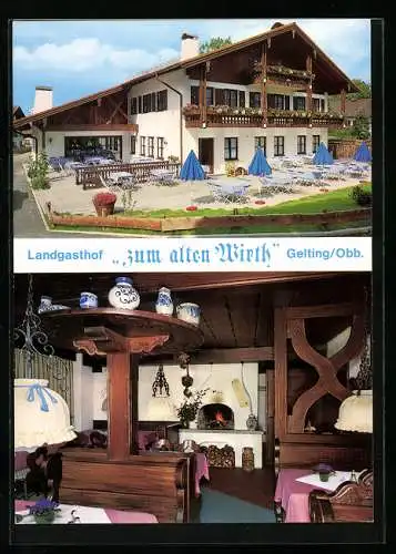 AK Gelting / Wolfratshausen, Landgasthof Zum alten Wirth, Bes. Fam. Neumeier, Buchberger Str. 4