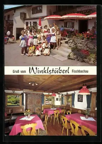 AK Fischbachau / Obb., Café-Pension Winklstüberl