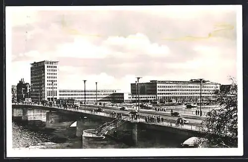 AK Frankfurt a. M., Friedensbrücke